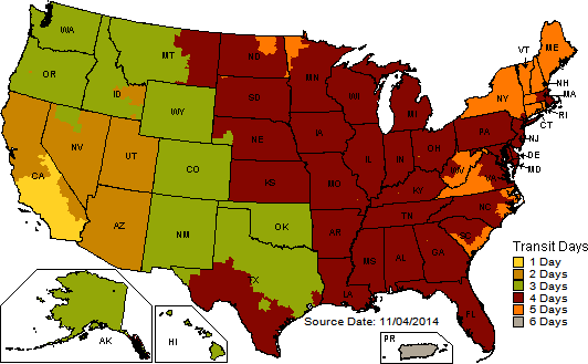 UPS Ground shipping speed